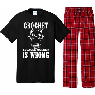 Crochet Because Murder Is Wrong Pajama Set