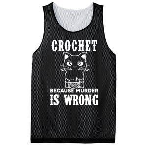 Crochet Because Murder Is Wrong Mesh Reversible Basketball Jersey Tank