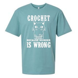 Crochet Because Murder Is Wrong Sueded Cloud Jersey T-Shirt