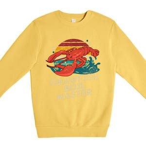 Crawfish Boil Master Funny Crawfish Season Retro Crawfish Gift Premium Crewneck Sweatshirt