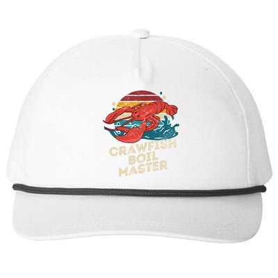 Crawfish Boil Master Funny Crawfish Season Retro Crawfish Gift Snapback Five-Panel Rope Hat