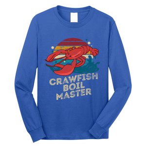 Crawfish Boil Master Funny Crawfish Season Retro Crawfish Gift Long Sleeve Shirt