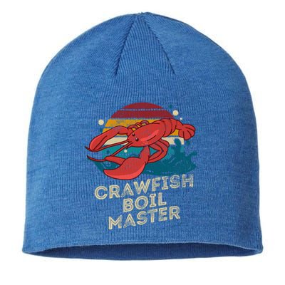 Crawfish Boil Master Funny Crawfish Season Retro Crawfish Gift Sustainable Beanie