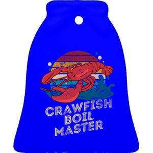 Crawfish Boil Master Funny Crawfish Season Retro Crawfish Gift Ceramic Bell Ornament