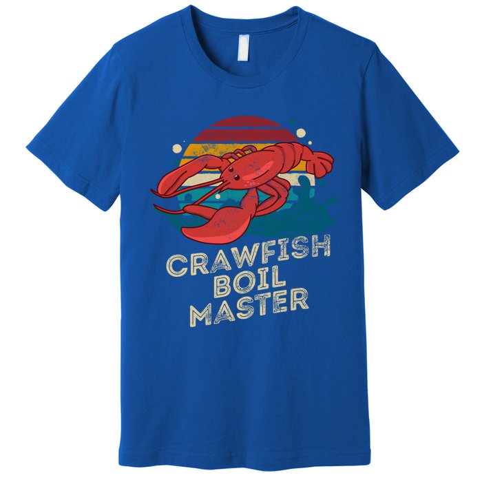 Crawfish Boil Master Funny Crawfish Season Retro Crawfish Gift Premium T-Shirt