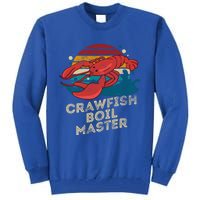 Crawfish Boil Master Funny Crawfish Season Retro Crawfish Gift Tall Sweatshirt