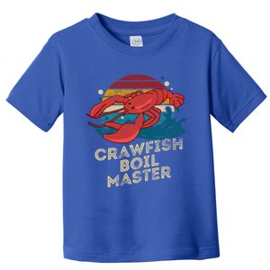 Crawfish Boil Master Funny Crawfish Season Retro Crawfish Gift Toddler T-Shirt