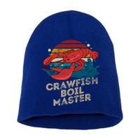 Crawfish Boil Master Funny Crawfish Season Retro Crawfish Gift Short Acrylic Beanie