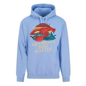 Crawfish Boil Master Funny Crawfish Season Retro Crawfish Gift Unisex Surf Hoodie