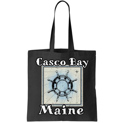 Casco Bay Maine Maritime Nautical History Ship Wheel Sailing Bag