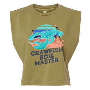 Crawfish Boil Master Funny Crawfish Season Retro Crawfish Funny Gift Garment-Dyed Women's Muscle Tee