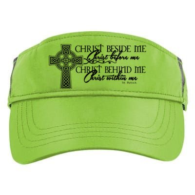 Christ Beside Me Christ Before Me Christ Behind Me Adult Drive Performance Visor