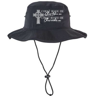 Christ Beside Me Christ Before Me Christ Behind Me Legacy Cool Fit Booney Bucket Hat