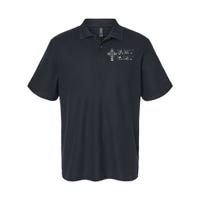 Christ Beside Me Christ Before Me Christ Behind Me Softstyle Adult Sport Polo