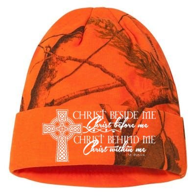 Christ Beside Me Christ Before Me Christ Behind Me Kati Licensed 12" Camo Beanie