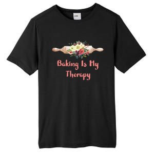 Country Baker Meaningful Gift Baking Is My Therapy Gift Tall Fusion ChromaSoft Performance T-Shirt