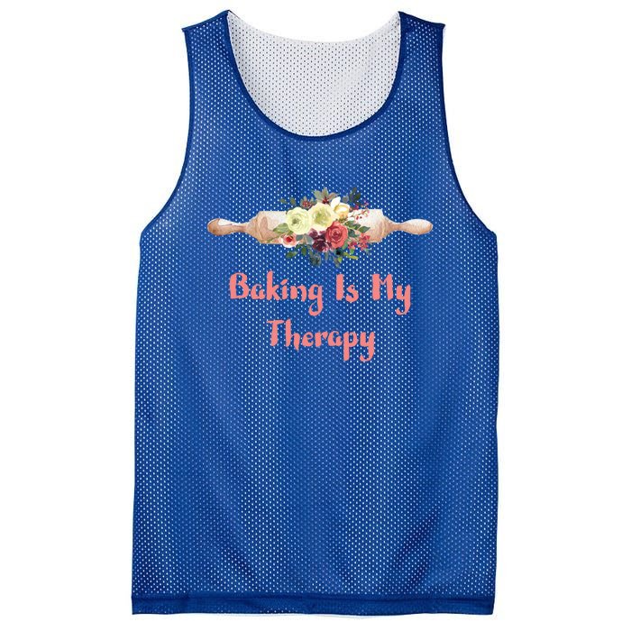 Country Baker Meaningful Gift Baking Is My Therapy Gift Mesh Reversible Basketball Jersey Tank