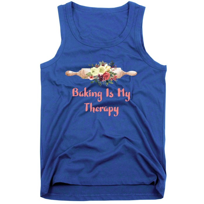 Country Baker Meaningful Gift Baking Is My Therapy Gift Tank Top