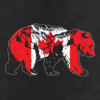 Canadian Bear & Maple Leaf Canada Flag Patriotic Adult Drive Performance Visor
