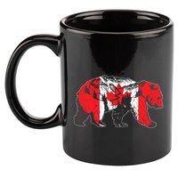Canadian Bear & Maple Leaf Canada Flag Patriotic 11oz C Handle Ceramic Mug