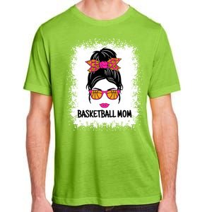 Cute Basketball Mom Messy Bun Ladies Basketball Cute Gift Adult ChromaSoft Performance T-Shirt