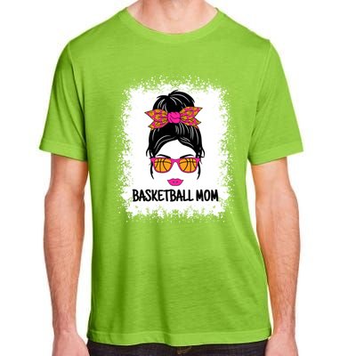 Cute Basketball Mom Messy Bun Ladies Basketball Cute Gift Adult ChromaSoft Performance T-Shirt