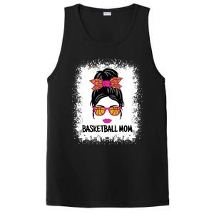 Cute Basketball Mom Messy Bun Ladies Basketball Cute Gift PosiCharge Competitor Tank