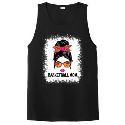 Cute Basketball Mom Messy Bun Ladies Basketball Cute Gift PosiCharge Competitor Tank