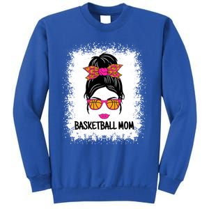 Cute Basketball Mom Messy Bun Ladies Basketball Cute Gift Sweatshirt