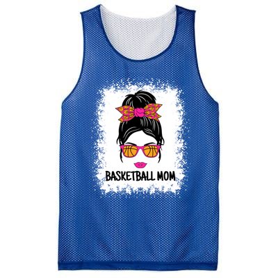 Cute Basketball Mom Messy Bun Ladies Basketball Cute Gift Mesh Reversible Basketball Jersey Tank