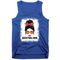 Cute Basketball Mom Messy Bun Ladies Basketball Cute Gift Tank Top