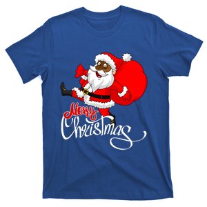 Cute Black Merry Christmas Santa T-Shirt