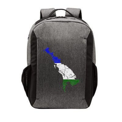 Cascadia Bioregion Map Flag Independence Distressed Vector Backpack
