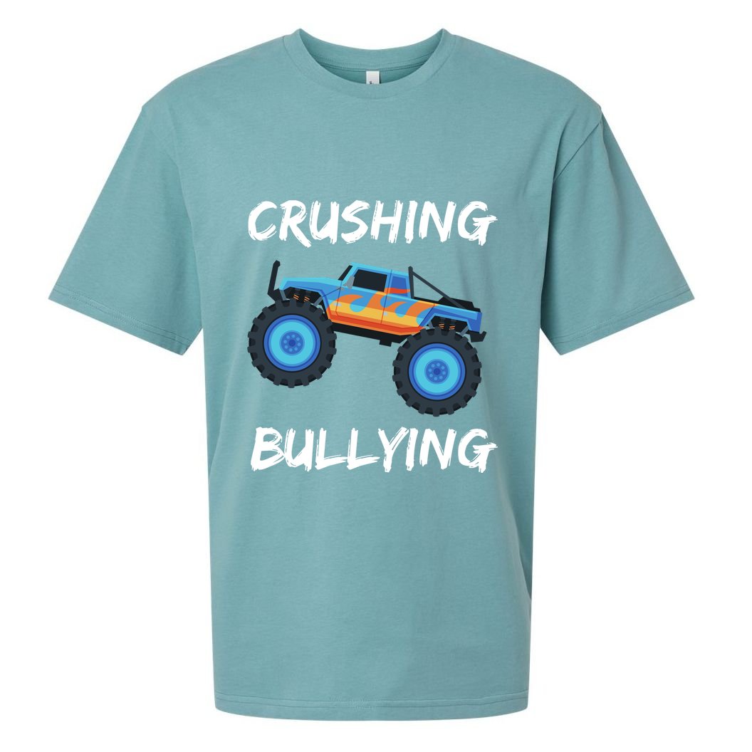 Crushing Bullying Monster Truck Anti Bully Sueded Cloud Jersey T-Shirt