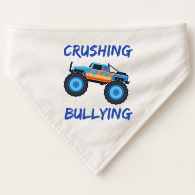 Crushing Bullying Monster Truck Anti Bully USA-Made Doggie Bandana
