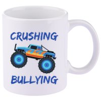 Crushing Bullying Monster Truck Anti Bully 11oz C Handle Ceramic Mug