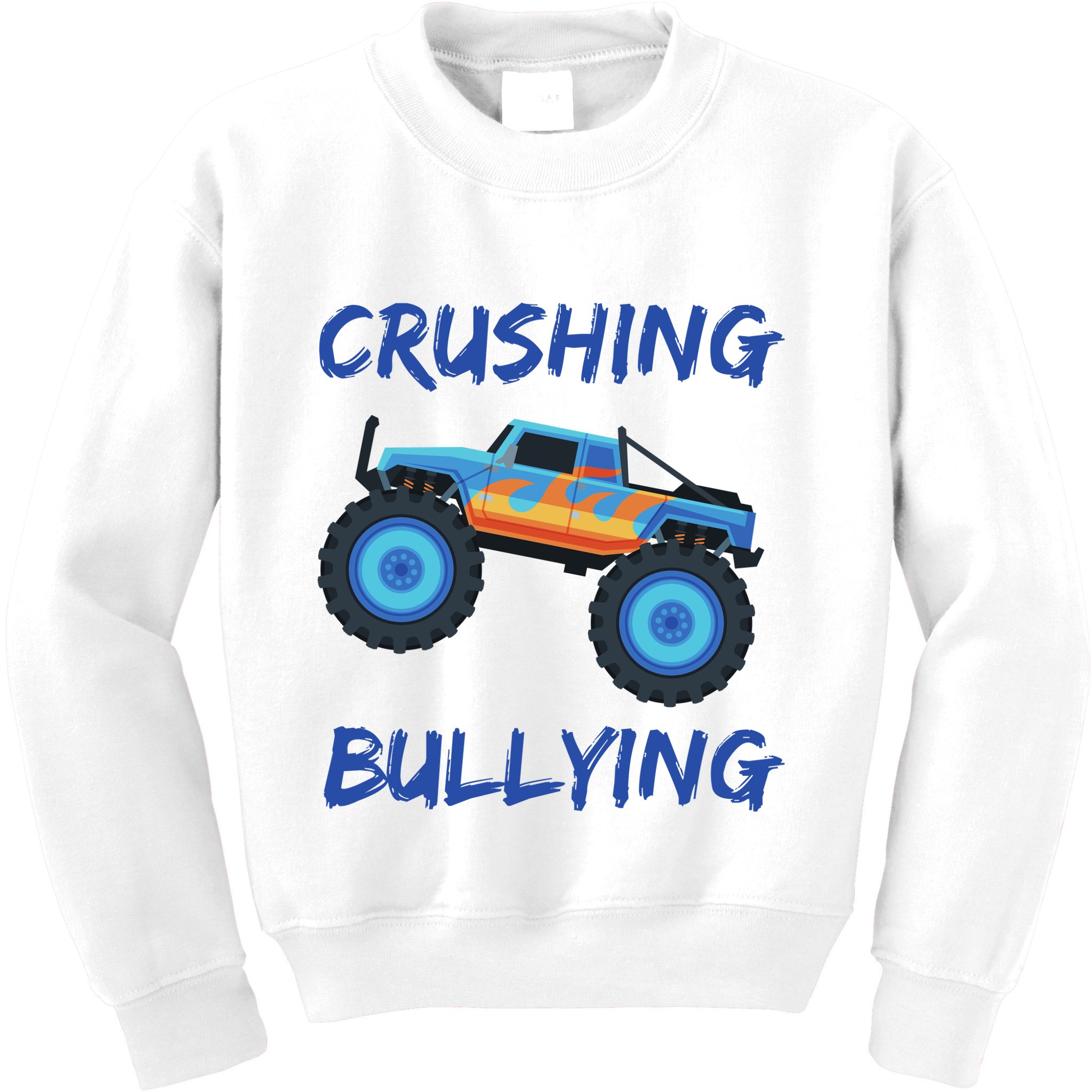 Crushing Bullying Monster Truck Anti Bully Kids Sweatshirt