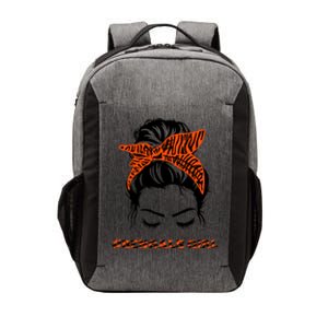 Cute BENGALS Messy Bun For Womens Fans Lovers Vector Backpack