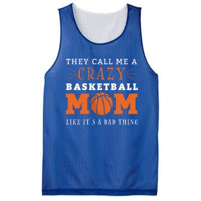 Crazy Basketball Mom Meme Gift For Basketball Lover Mom Gift Mesh Reversible Basketball Jersey Tank