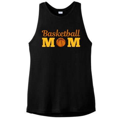 Cute Basketball Mom Novelty Sports Mother's Day Cool Gift Ladies PosiCharge Tri-Blend Wicking Tank