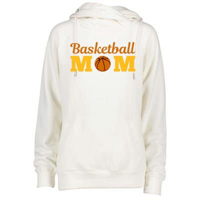 Cute Basketball Mom Novelty Sports Mother's Day Cool Gift Womens Funnel Neck Pullover Hood