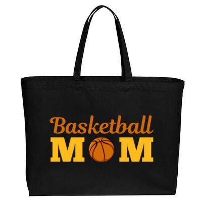 Cute Basketball Mom Novelty Sports Mother's Day Cool Gift Cotton Canvas Jumbo Tote