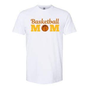 Cute Basketball Mom Novelty Sports Mother's Day Cool Gift Softstyle CVC T-Shirt