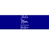 Cute Basketball Mother Gift Just A Mom Busy Raising Ballers Cool Gift Bumper Sticker