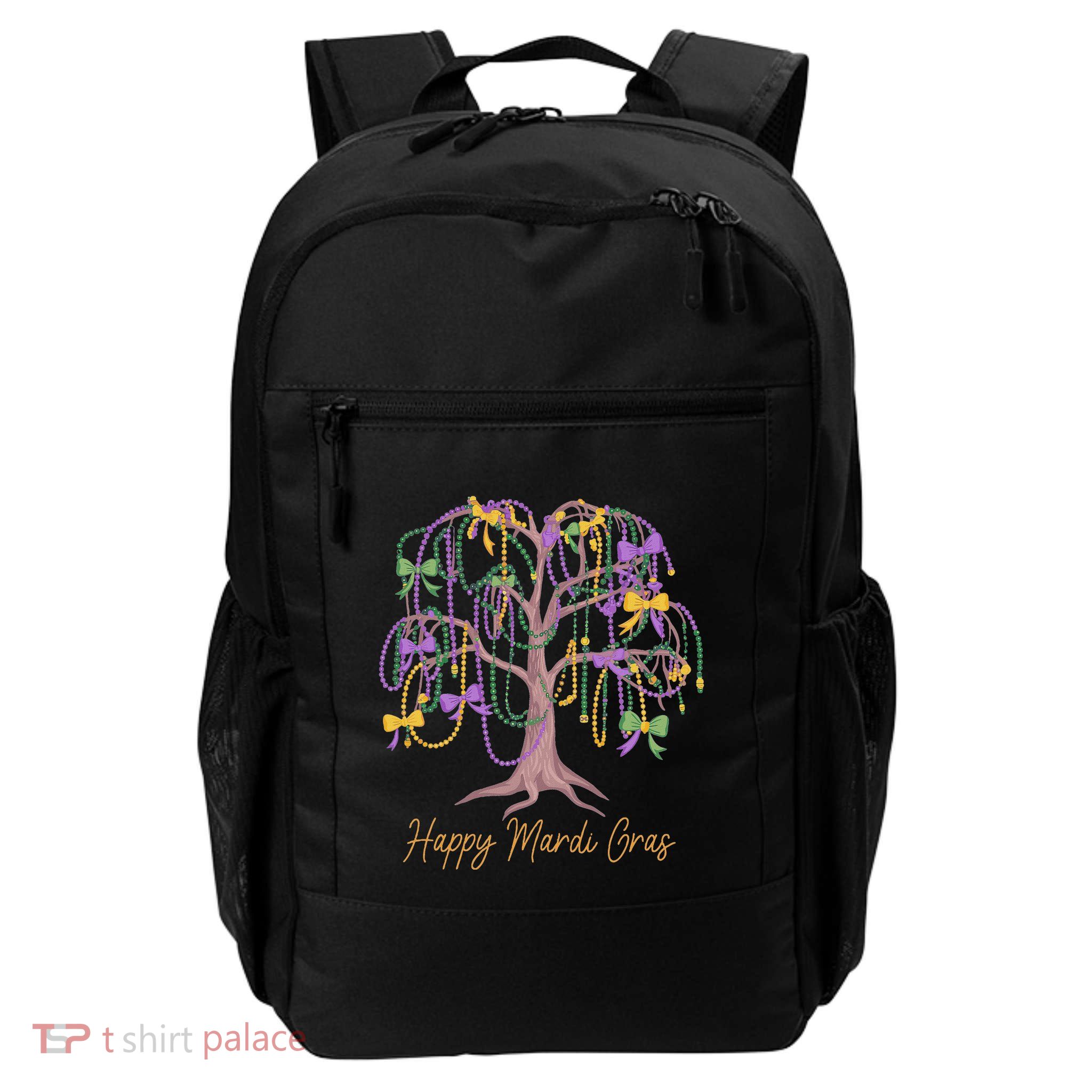 Coquette Bow Mardi Gras Tree Beads 2025 Festival Bead Women Backpack