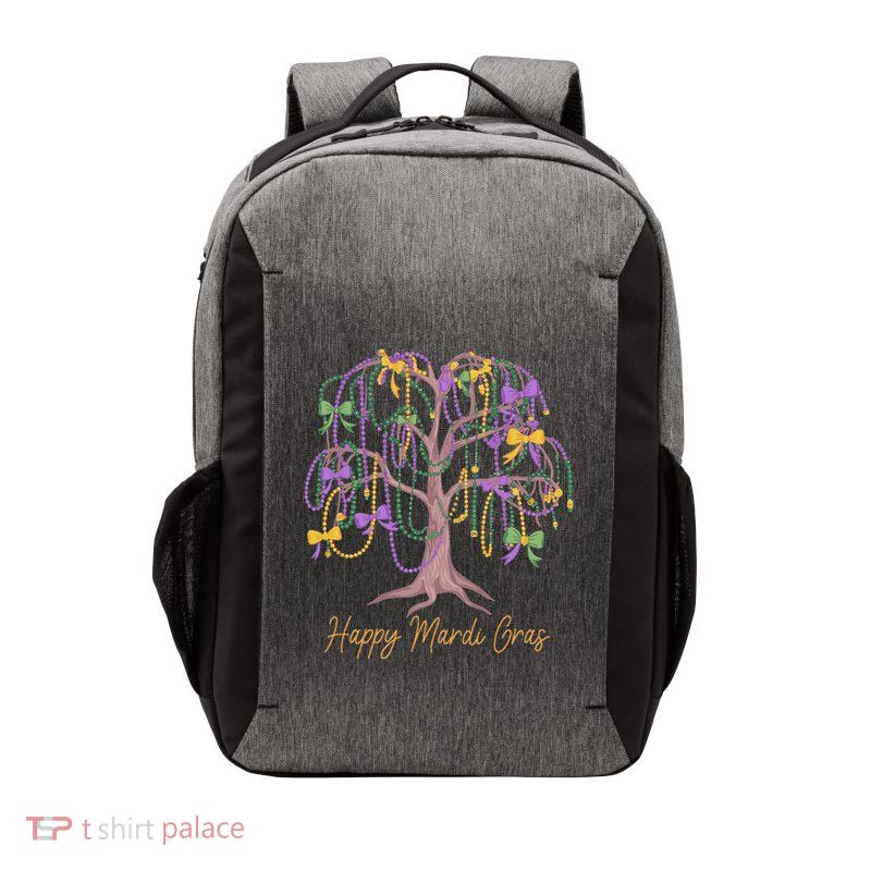 Coquette Bow Mardi Gras Tree Beads 2025 Festival Bead Women Vector Backpack