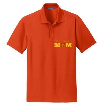 Cute Basketball Mom Novelty Sports Mother's Day Great Gift Dry Zone Grid Polo