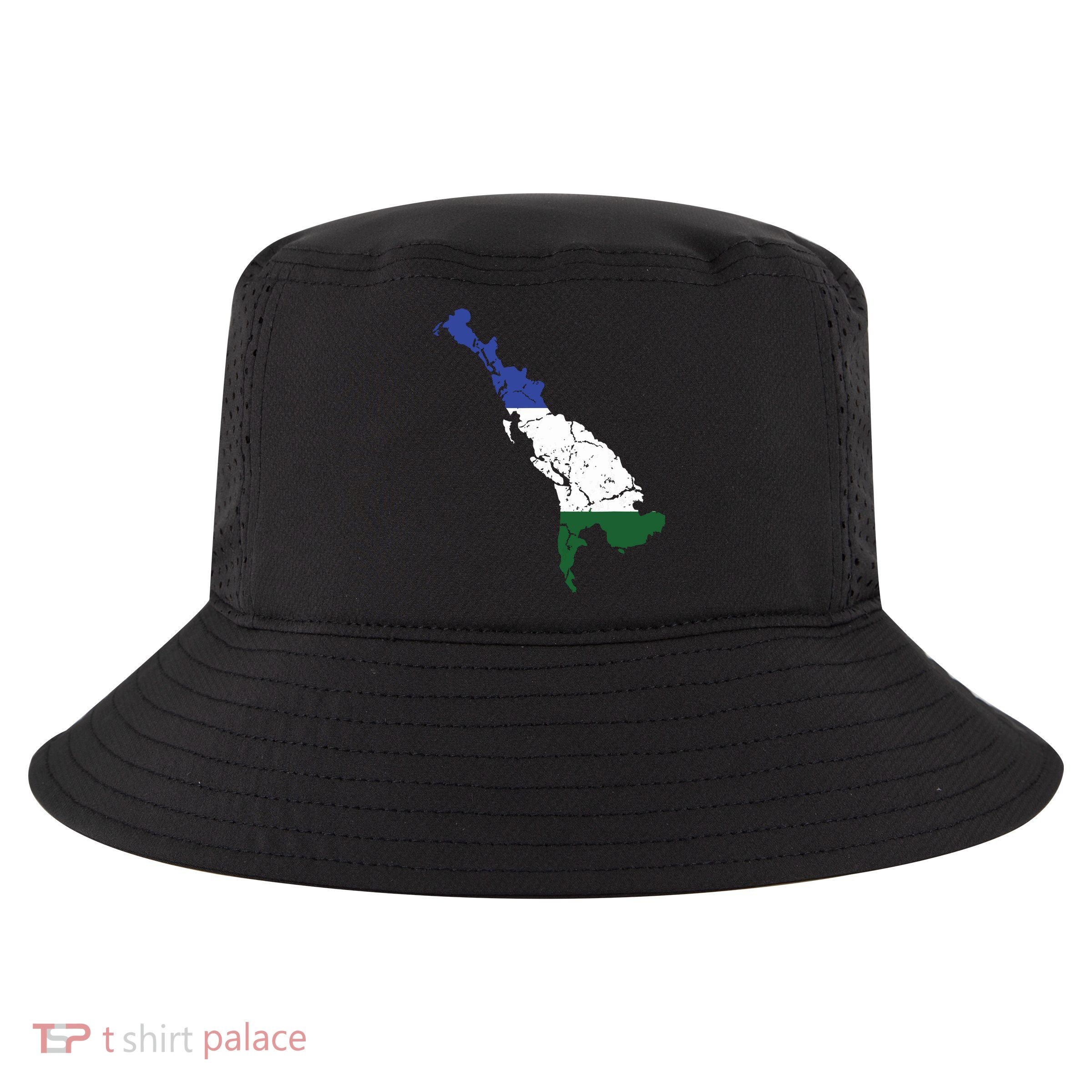 Cascadia Bioregion Map Flag Independence Distressed Cool Comfort Performance Bucket Hat