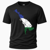 Cascadia Bioregion Map Flag Independence Distressed Performance Shirt