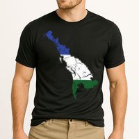 Cascadia Bioregion Map Flag Independence Distressed Performance Shirt